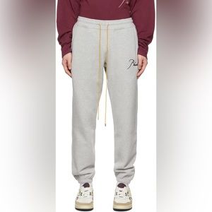 RHUDE Embroidered Lounge Pants Gray Sz L